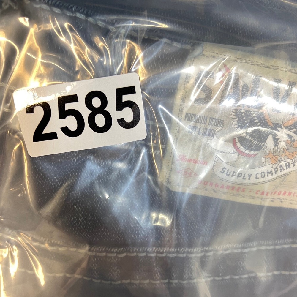 Salvage Supply Co Jeans Boys 14 Dark Wash Excellent Embroidered Thick Stitch - Picture 15 of 15